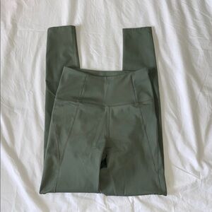 Girlfriend Collective Sage Green High-Waisted Leggings